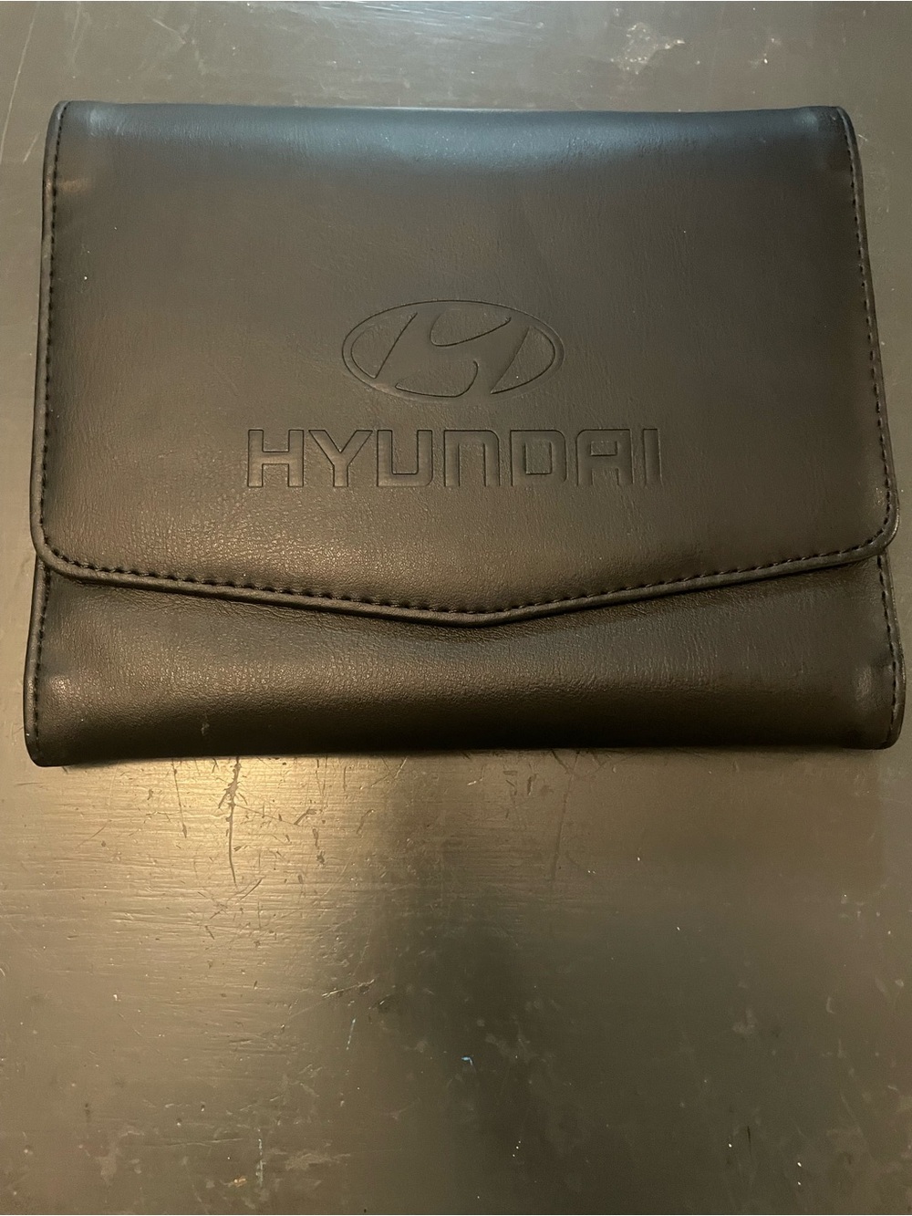 Hyundai Owner's Manual Black Holder Case for Book Set or documents (case only)